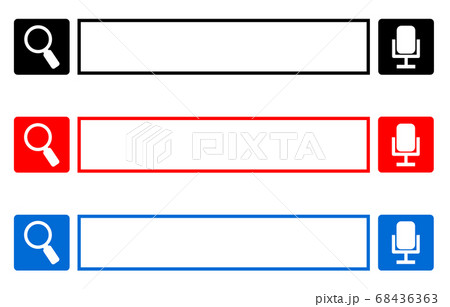 検索窓のイラスト素材