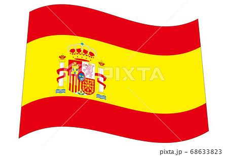 スペインの国旗のイラスト素材