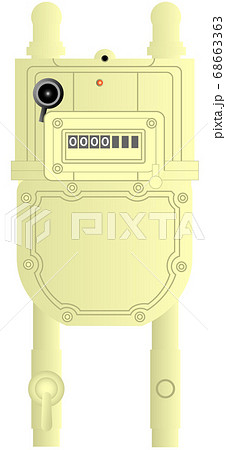 都市ガス メーターの写真素材