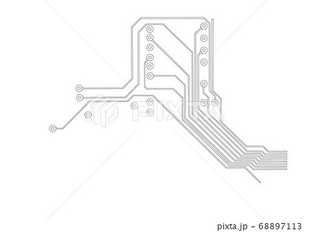 電子回路基板のイラスト素材