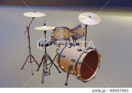 ドラムセットのイラスト素材