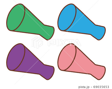 メガホン かわいいの写真素材