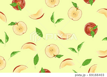 背景 パターン 壁紙 リンゴの写真素材