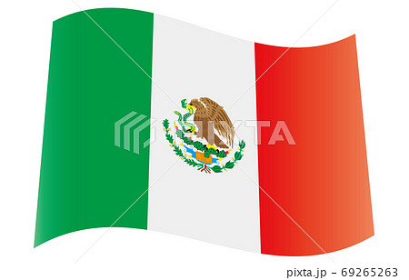 メキシコの国旗の写真素材