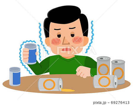 酒飲みのイラスト素材