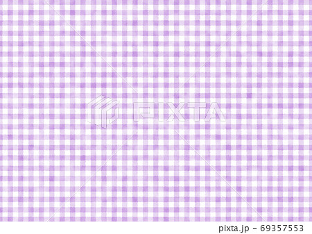 ギンガムチェック 紫色 壁紙 テクスチャの写真素材