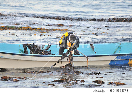 Fishing Rod Wheel Man Fishing from Fisherman Boat in Florida