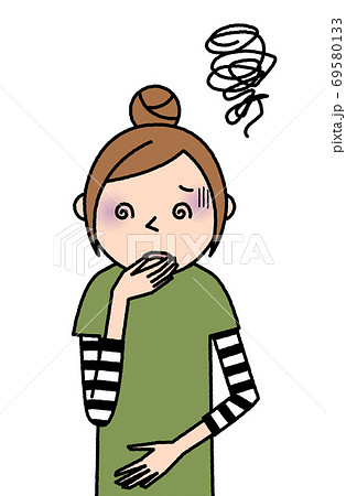 二日酔いのイラスト素材 二日酔いのイラスト素材