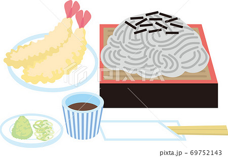 そばのイラスト素材集 ピクスタ