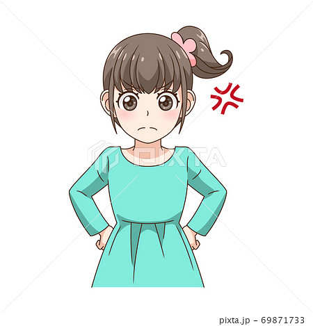 小さい女の子のイラスト素材