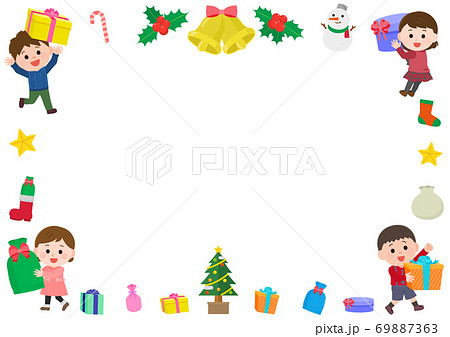 お菓子詰め合わせのイラスト素材