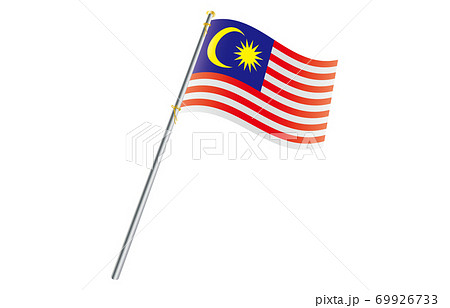 マレーシア国旗のイラスト素材