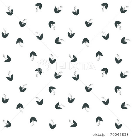 すずらん 花柄のイラスト素材