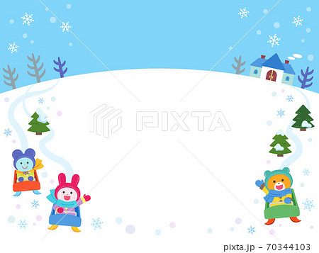 冬 動物のイラスト素材