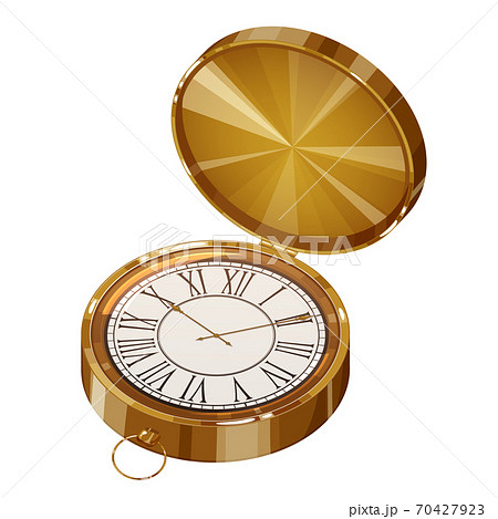 レトロ アンティーク 時計 針のイラスト素材