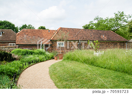 イギリス庭園の写真素材