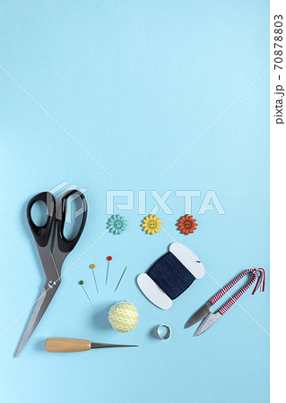 まち針 針刺し かわいいの写真素材