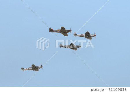 レシプロ戦闘機の写真素材