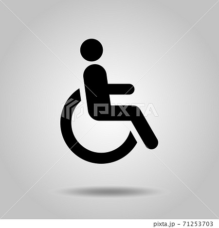 車椅子マークのイラスト素材