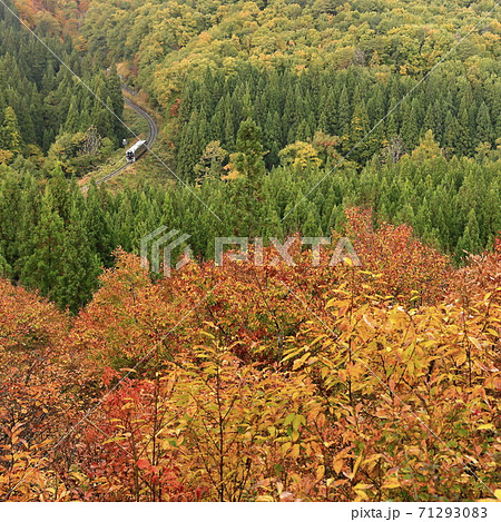 米坂線の写真素材