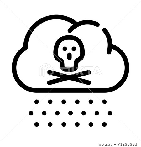 雨 白黒のイラスト素材