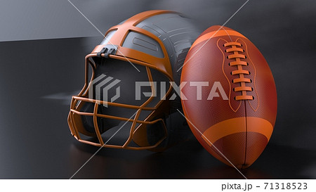 アメフト ボール 球 アメリカンフットボールのイラスト素材