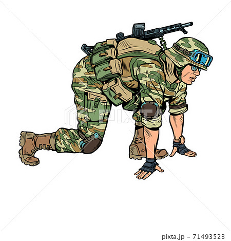 狙撃兵のイラスト素材