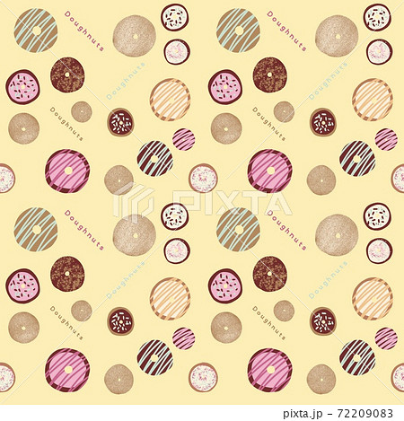 スイーツ 洋菓子 壁紙 模様のイラスト素材