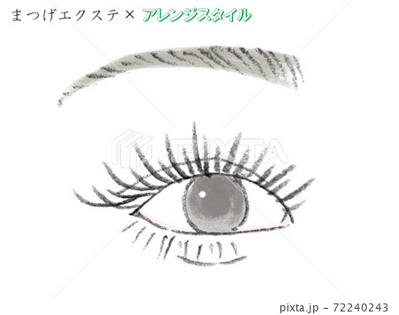 まつげのイラスト素材