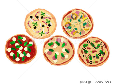 ピザのイラスト素材集 ピクスタ