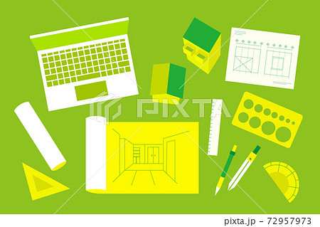 設計図のイラスト素材