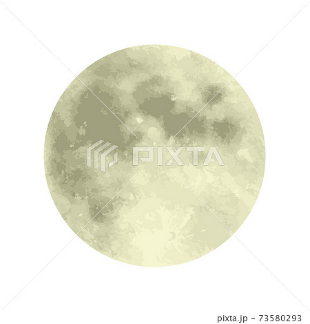 月 満月 きれい 綺麗のイラスト素材