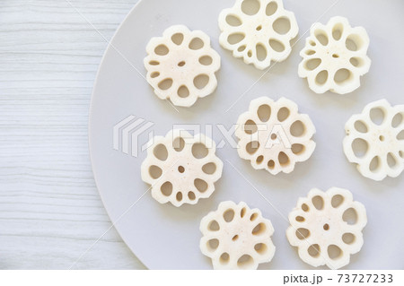 花形蓮根の写真素材 花形蓮根の写真素材