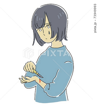 リスカの写真素材