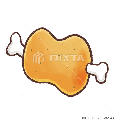 骨付き肉のイラスト素材