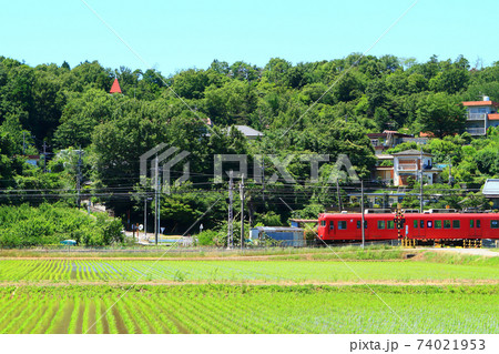 名鉄 電車の写真素材