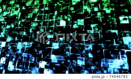 かっこいいサイバー空間な背景素材のイラスト素材