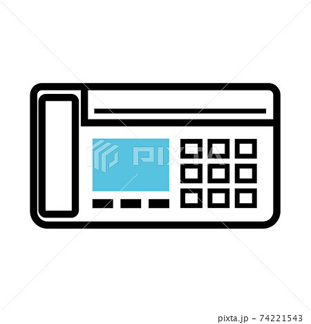 固定電話機のイラスト素材