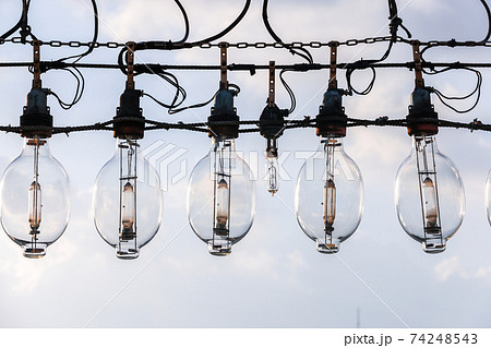 イカ釣りランプの写真素材