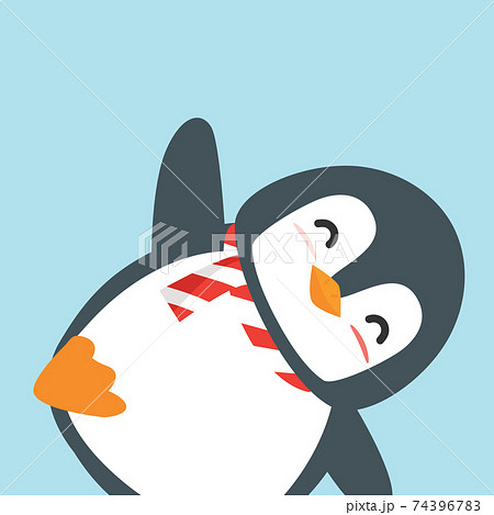 足黒ペンギン 足のイラスト素材