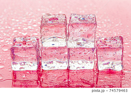 氷 テクスチャ かっこいいの写真素材