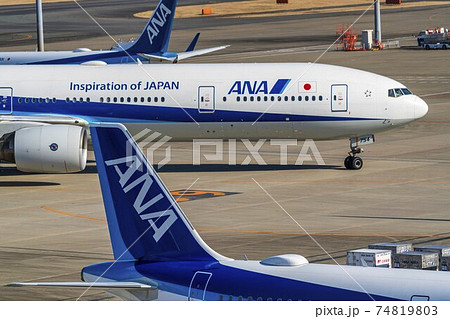 Ana 飛行機の写真素材