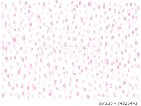 ナチュラル ピンク 壁紙 水彩 水玉 かわいいのイラスト素材