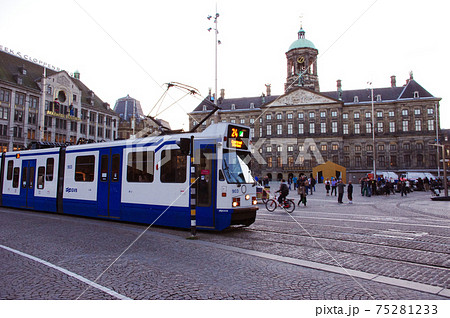 王宮 ランドマーク アムステルダム オランダの写真素材