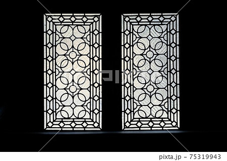 玄関 扉 ドア 洋館の写真素材