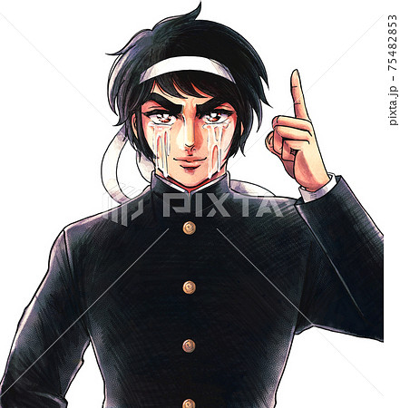 応援団長のイラスト素材