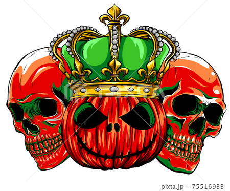 ハロウィン かぼちゃ 王冠 クラウンのイラスト素材 - PIXTA
