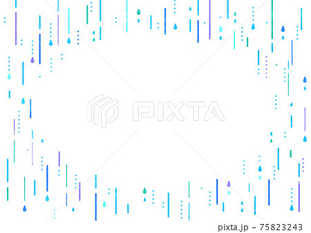 雨 しずく 6月 おしゃれのイラスト素材