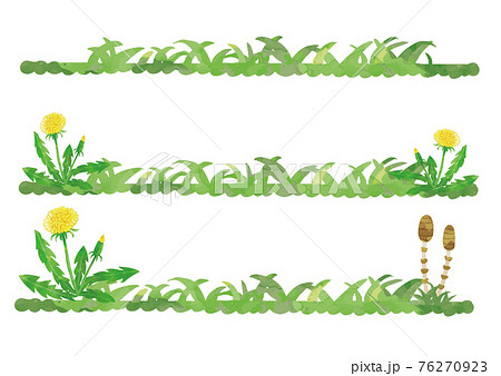 3月 4月 たんぽぽ つくしのイラスト素材