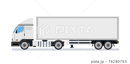 大型トラック 切り抜き イラスト パッケージの写真素材 Pixta